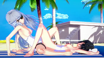 Preview 4 of Iranixxx Video - Miku Kohinata and Laura Bodewig lesbian play. - Symphogear &amp_ Infinite Stratos Hentai