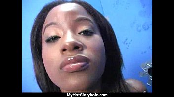 Preview 1 of Xxxvbyo Xxxvbyo - Ebony teen cleaning all the cocks at gloryhole 22