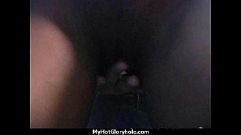 Preview 4 of Xxxvbyo Xxxvbyo - Ebony teen cleaning all the cocks at gloryhole 22