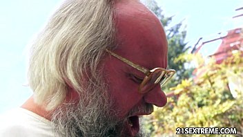 Preview 2 of Wwu W - Old man bangs Dominica Fox&#039_s tight young pussy
