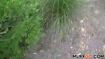 Preview 2 of Sexpornnude - Blonde gives head and gets fucked outdoor