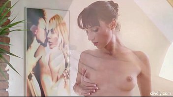 Preview 1 of Son And Aunt Sexx - Hot Brunette Pussy Stuffed With Dick Cum On Face
