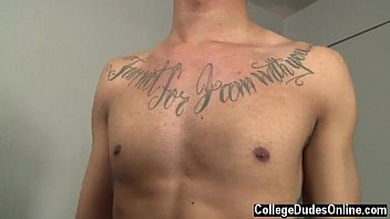 Preview 3 of Amateur Teen Seduces - Gay guys Jordan sits down in the chair and Damon lubricates up, 