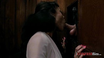 Preview 2 of Anal Ganged Fuck - ConfessionFiles: Busty Ebony Fucks the Priest