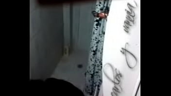 Preview 2 of Tit Flogging Jp - mi cu&ntilde_ada Maribel espiada en la ducha.MP4