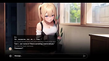 Preview 1 of Gaupatiureba Qalishvilebis - [Sex Story] 18yo Hot Blonde Teen Neighbor Hard Fucked Blowjob and Creampied AI Sexting Erotic Story