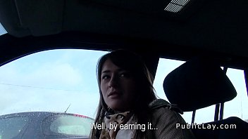 Preview 1 of Andhra Mom Sex Videos - Russian amateur babe bangs in public pov