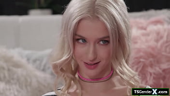 Preview 1 of Cartons Six - Teen Emma Rosie is analed by busty tgirl Jade Venus big cock