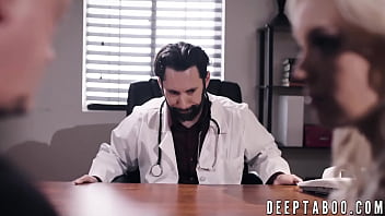 Preview 1 of Peeing Xxx Fuckl - Kenzie Taylor pounded by doctor while her husband watches