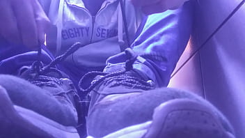 Preview 1 of Kannur Shareef - SHOWING MY NEW PINK SOCKS AND TIRED FEET