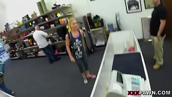 Preview 2 of Skinny Mature Lesbians - Blonde bimbo tries to sell car,  sells herself