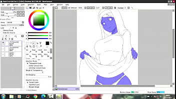 Preview 2 of English Yoga Xxx - Drawing Ecchi Upskirt Panties (Black Clover) - Repost