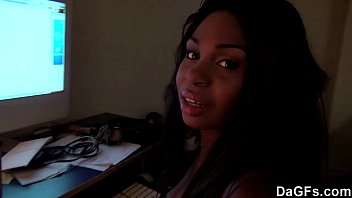 Preview 1 of Ninfa Da Cop - Dagfs- Ebony Babe Teasing Her Boyfriend With Her Gorgeous Body