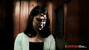 Preview 1 of Tenny Gangbang Creampie - ConfessionFiles: British Babe Fucks in Confession Booth