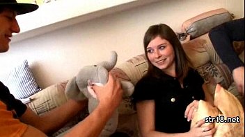 Preview 3 of Anannystrong - 18 year old teen with pig tails fucked