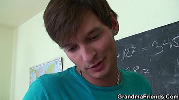 Preview 2 of Mizuna Rei In Av Company - Old threesome in the classroom