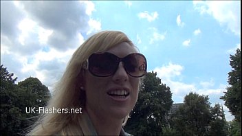 Preview 1 of Pregnant Small Lesbian Piss Scat - Blonde babe Axa Jays public flashing and outdoor exhibitionism of naughty voyeur