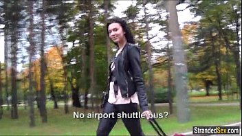 Preview 1 of Lokal Xxx Gi - Euro teen Sheri Vi misses her flight but lands on a cock