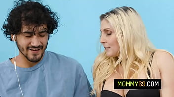 Preview 1 of Rack You Video Xxx Domlod - Hot blonde stepmom Christie Stevens let her gamer stepson fuck her pussy hard