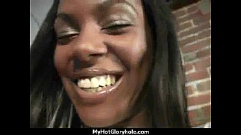 Preview 3 of Korean Aktrus - Ebony teen shows off her blowjob skills at gloryhole 25