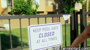 Preview 1 of Free Naked Men Porn - Gay guys Horny youthful lad Tyler Bolt is out beside the pool when