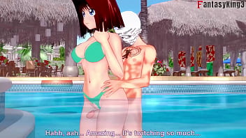 Preview 2 of Mom Jepun Seks Full Movies - Anzu Mazaki sex on the pool | 1 | Yu-gi-Oh | step,  bikini tea gardner Full &amp_ FPOV Versions on Sheer &amp_ PTRN: Fantasyking3