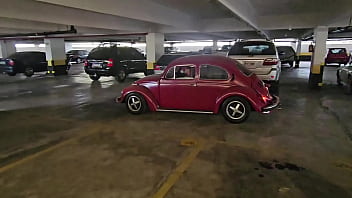 Preview 2 of Nicolette Shae Feet - Driving Red - Revving Fusca Vintage