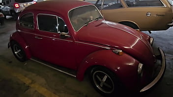 Preview 1 of Nicolette Shae Feet - Driving Red - Revving Fusca Vintage