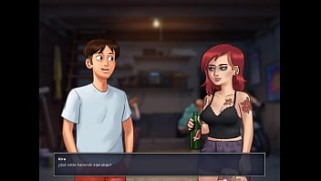 Preview 1 of Butiful Small Girl - Summertime Saga Cap 54 - fiesta en casa de mi amiga