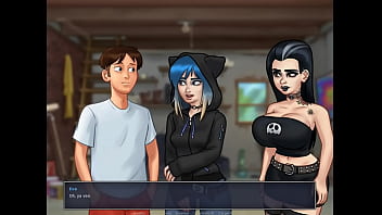 Preview 4 of Butiful Small Girl - Summertime Saga Cap 54 - fiesta en casa de mi amiga