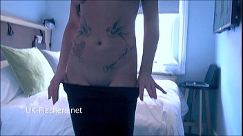 Preview 2 of Fat Girl With Teacher - Exhibitionist amateur Gina Lynns public flashing and masturbation of sexy milf s