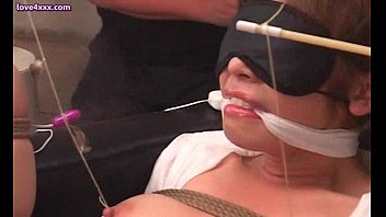Preview 2 of Ahalna Raa - Tied up asian chick enjoys dildos