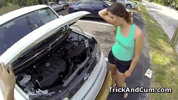 Preview 1 of Women Seduced Straght Teen Girl - Spy glasses dude bangs amateur Natalie in POV