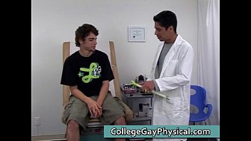 Preview 1 of Chubby Teen Saggy Tits - homo dude comes to the doctor gay porn