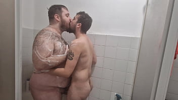 Preview 4 of Bdsm California - I lick the hairy fat man&#039_s ass and cum on his chest (Teaser)