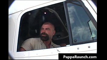 Preview 3 of Worlds Most Hairy Pussy - Nasty gay dude picks up two horny guys gay porno