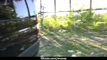 Preview 1 of Lebanon Threesome Homemade - Desperate teen naked in public and fucks to pay rent 25