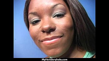 Preview 2 of Xxxwww Sixc Video - I sneak Black BJ as I fuck husband thrue gloryhole 24