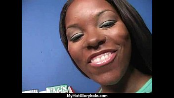 Preview 1 of Xxxwww Sixc Video - I sneak Black BJ as I fuck husband thrue gloryhole 24