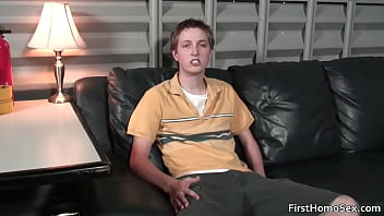 Preview 1 of Mum And Sun Faking - Two cute gay guys suck hard cock gay sex