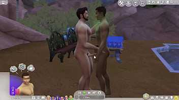 Preview 3 of Cry Firs Pumping Painfull - El Sim hetero sucumbe a la tentaci&oacute_n