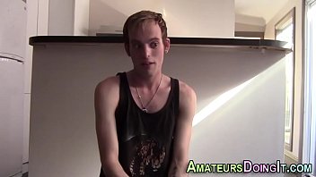 Preview 1 of Nina Hartley Fisted - Solo amateur twink spunks