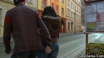 Preview 2 of Incesto Subtitulado Espaol - Fat girl picks up skinny guy from the street