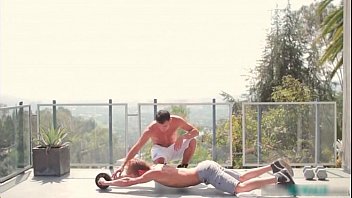 Preview 1 of K30 Camfrog - Sensual Fitness - JD Phoenix &amp_ Luke Hass gay video