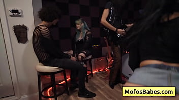 Preview 3 of Japanese Rimm - Watch this natural big tit brunette slut fucked while rock band rehearse in the background - Nia Bleu,  Brett Maker