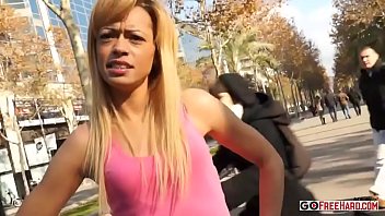 Preview 1 of Trans Abigail - Good Looking Blonde Gets Fucked And Receives An Anal Creampie