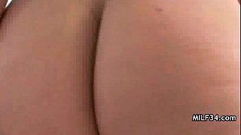 Preview 1 of Ball Likining - Horny big-tit MILF slut fucks her bf&#039_s