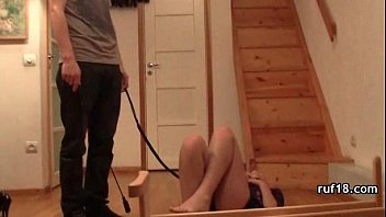 Preview 4 of Caged Husbands - Skinny tight teen with big tits banged in her bathroom