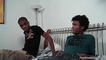Preview 1 of German Feet Sex Jaqueline Backer - Two black gay dudes have fun sucking gay porno