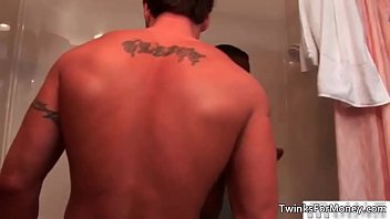 Preview 3 of Busty Milf With Agent - Black gay dude sucks stiff cock and gets gay porn